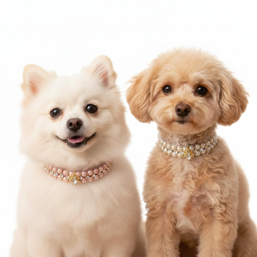 Pearl & Crystal Pet Collar for Small Dogs & Cats