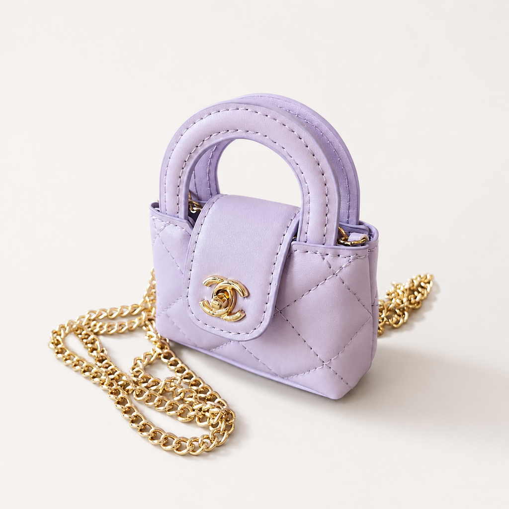 Quilted Mini Purse Dog Waste Bag Holder