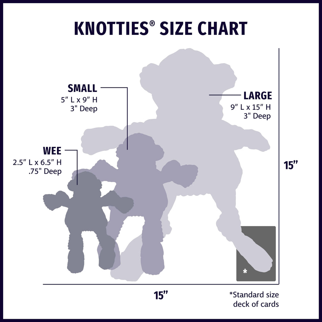 Rainbow Elephant Knottie® Plush Dog Toy