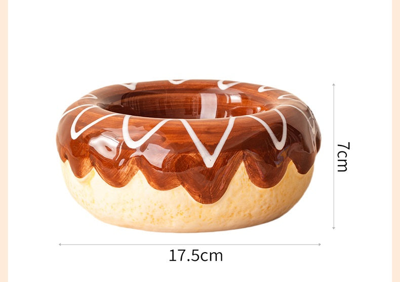 Donut Ceramic Pet Bowl Set