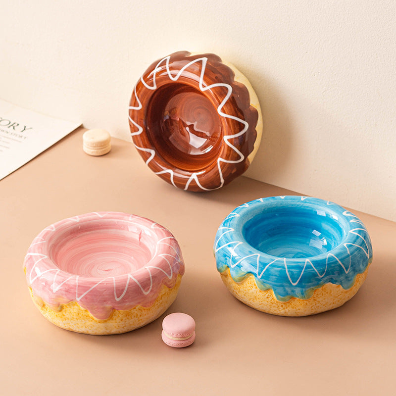Donut Ceramic Pet Bowl Set