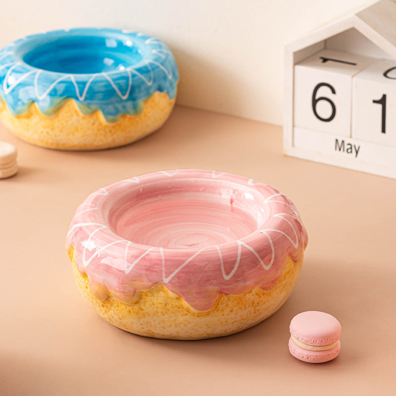 Donut Ceramic Pet Bowl Set