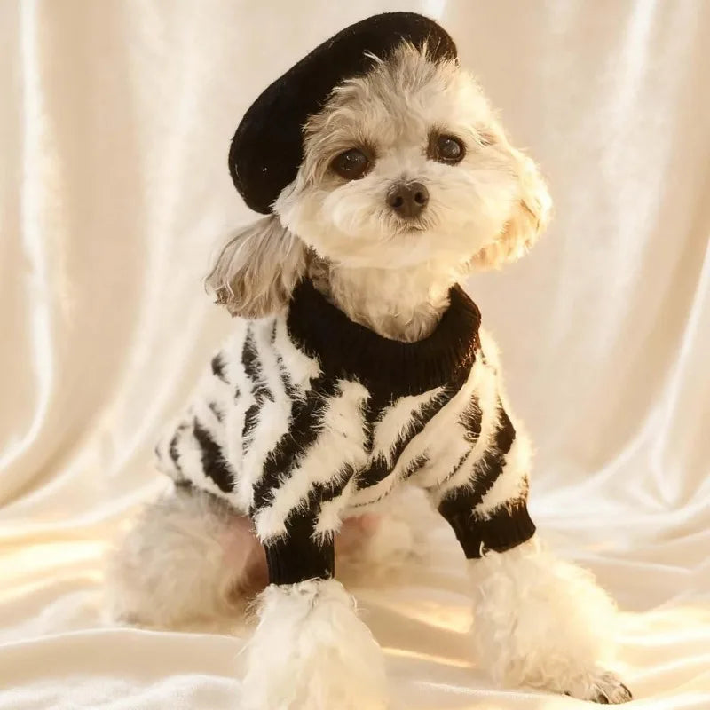 Ultra small dog beret cute kitten hat, fashionable pet hat wool mini hat photo props birthday accessories Christmas Halloween