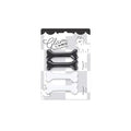 M-Pets Glam Bone Shaped Dog Hair Clip Black & White 1pc